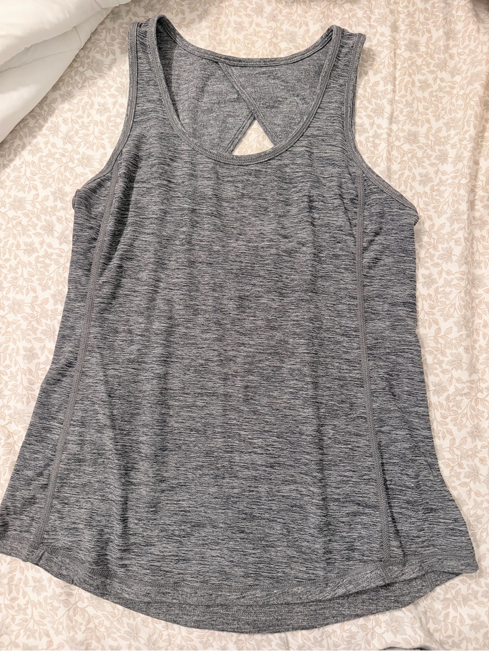 Old Navy Gray Heather Racerback Tank Top